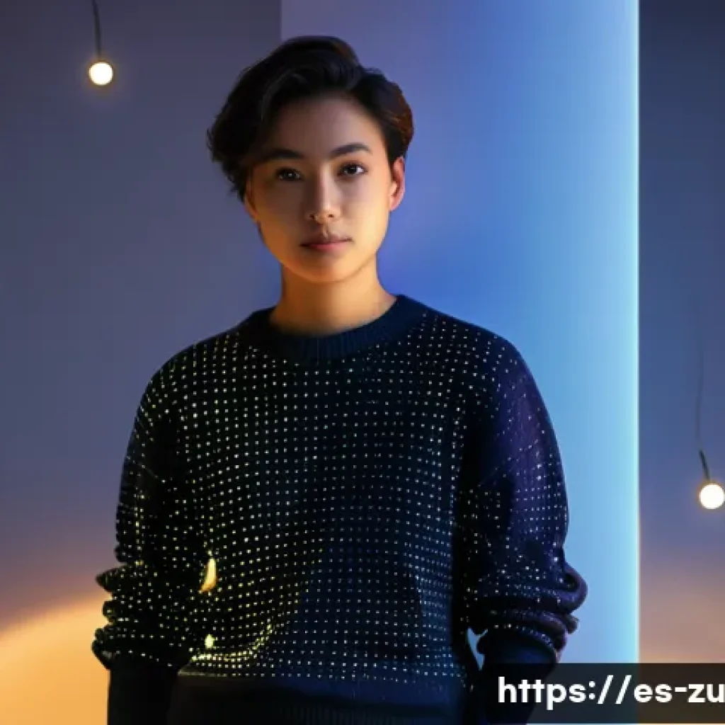 효과적인 피드백 처리 방법 - **"Feedback as a Guiding Light"**:
A professional young adult, gender-neutral, with a thoughtful...