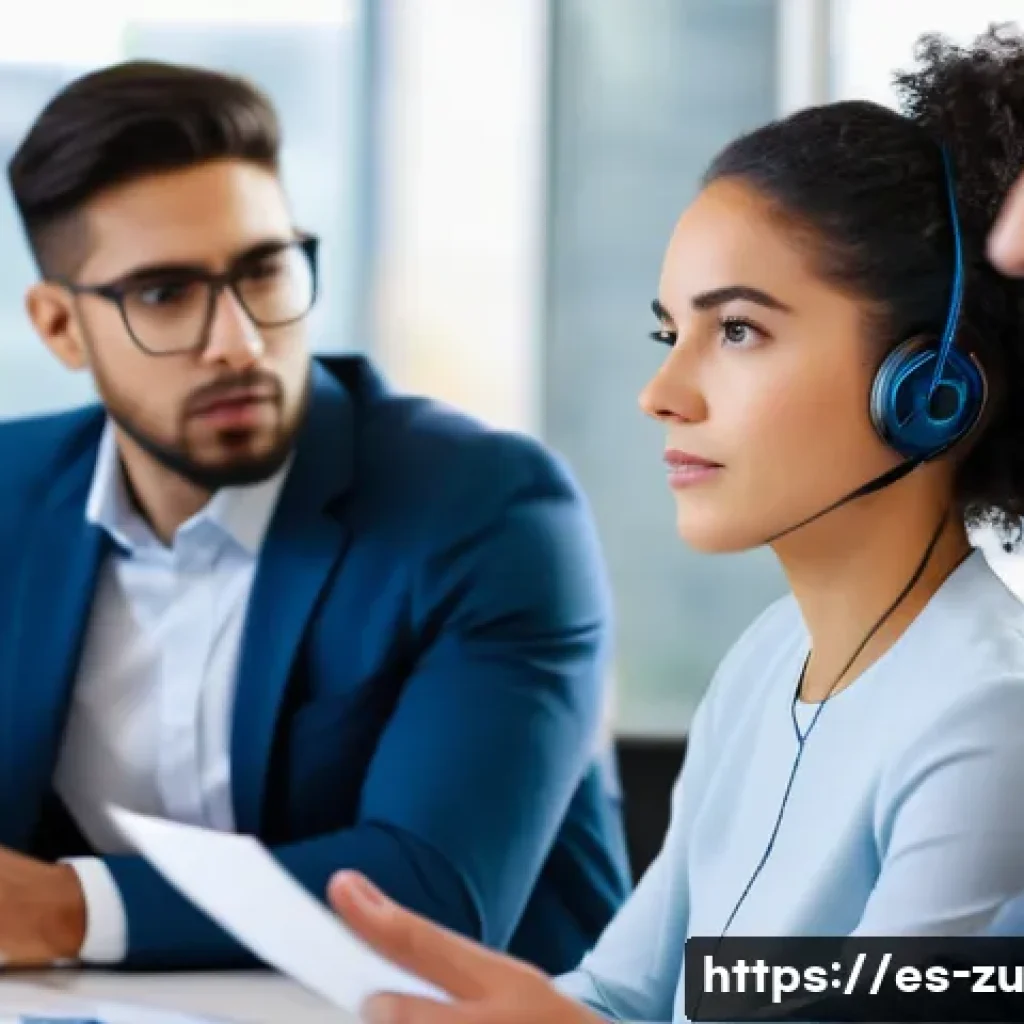 피드백 수용력 향상이 개인 발전에 미치는 영향 - A professional office scene showing a diverse group of coworkers engaged in active listening during ...