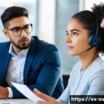 피드백 수용력 향상이 개인 발전에 미치는 영향 - A professional office scene showing a diverse group of coworkers engaged in active listening during ...